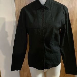 Laundry Industry Black Stretch Cotton Shirt L